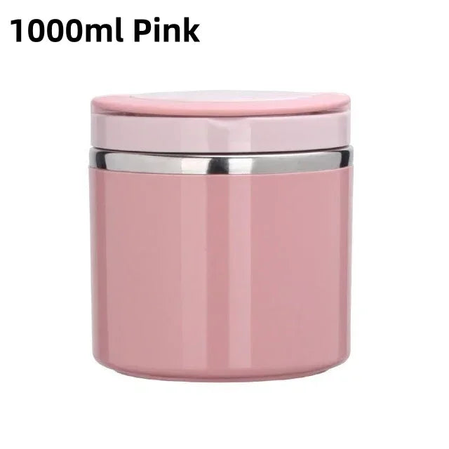 Thermal lunch box stainless steel with handle – leak-proof – alternate product view 11