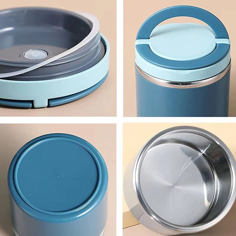 Stainless Steel Insulated Food Container - Leak Proof, 630ml or 1000ml – alternate product view 8