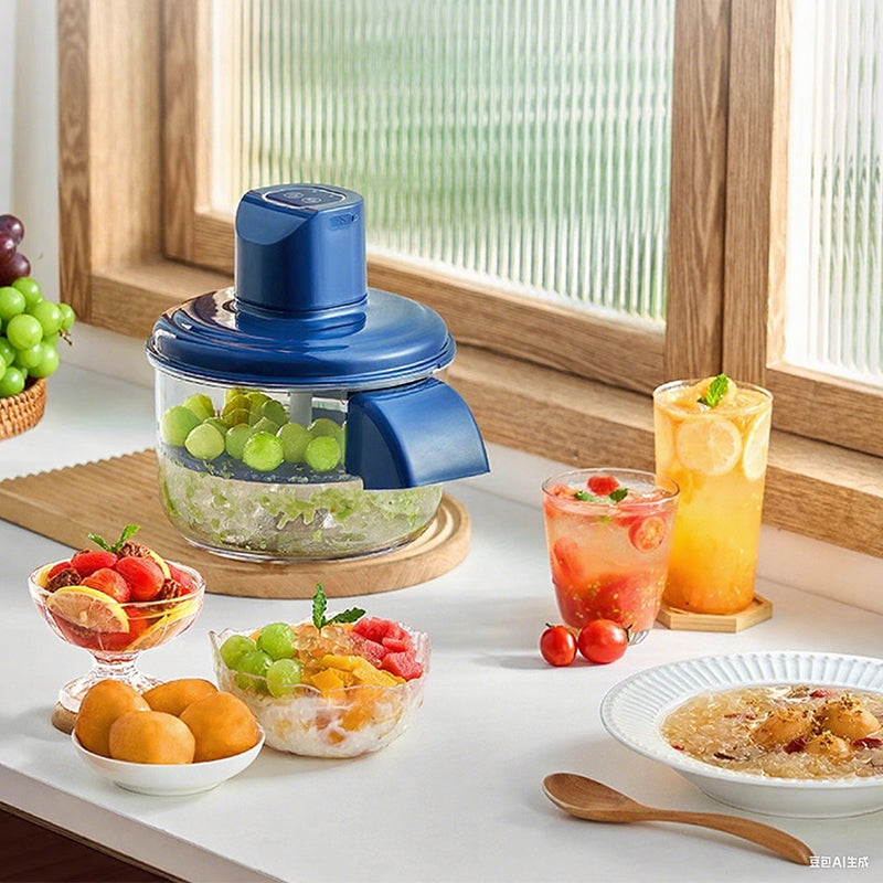 5-Blade Electric Food Chopper – Compact Kitchen Prep – alternate product view 2