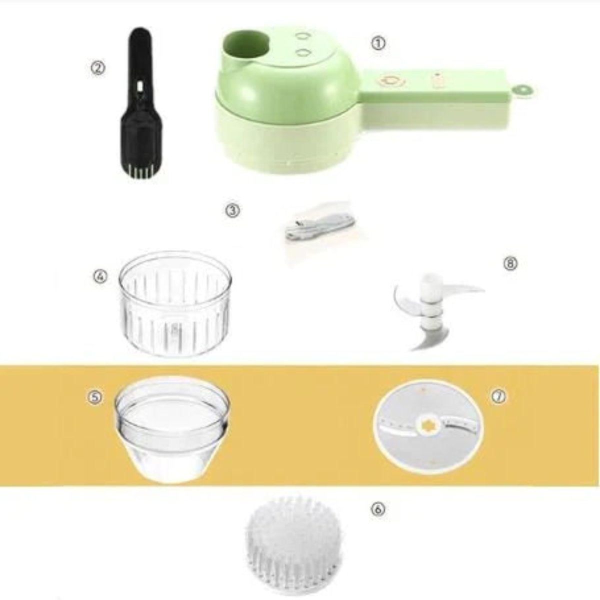4-in-1 electric chopper with USB charging function – alternate product view 7