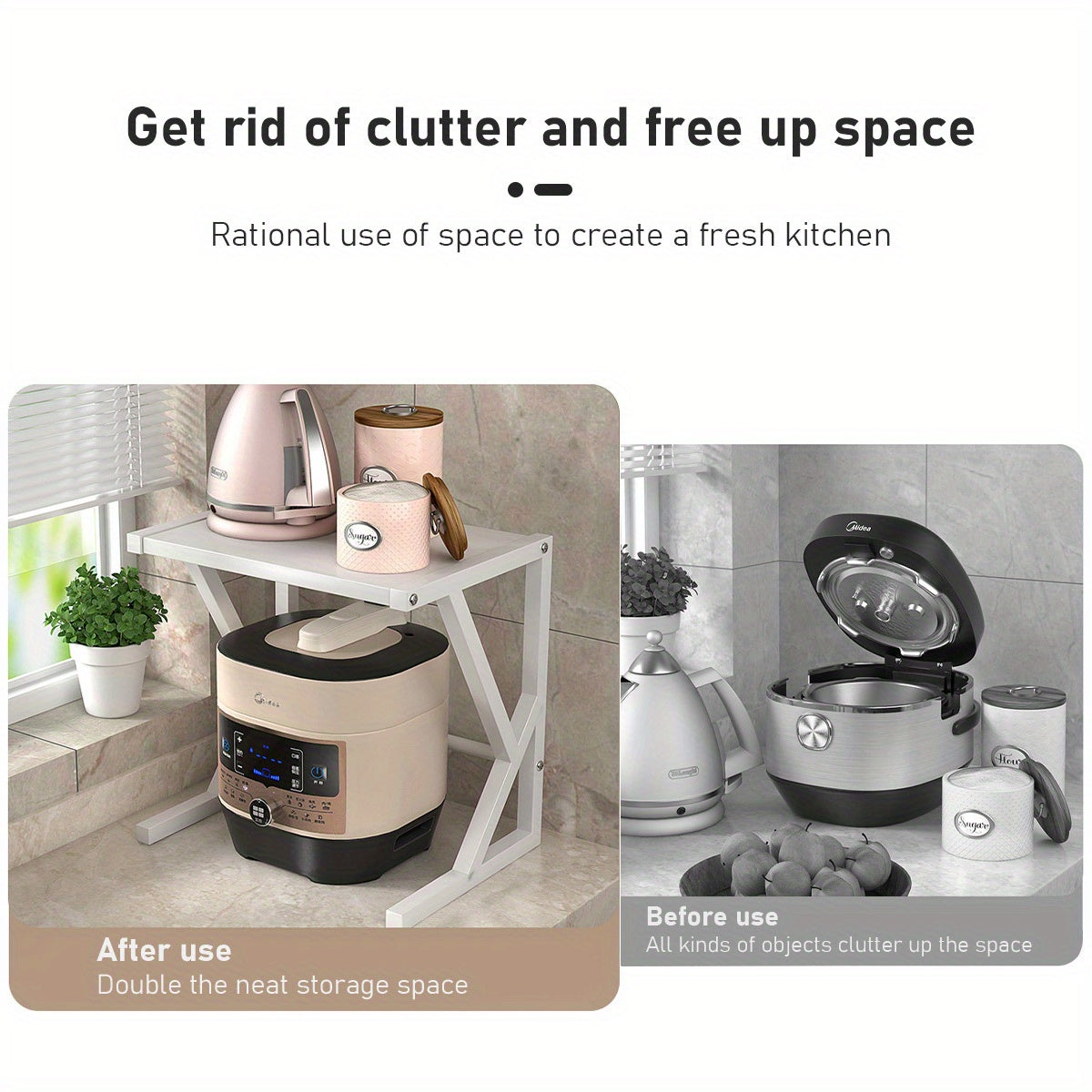Double Layer Kitchen Storage Rack - Milan – alternate product view 8