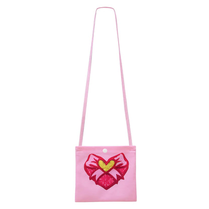 Toddler Girls Pink Princess Dress and Crossbag 2pcs Suit for Cosplay Events – alternate product view 8