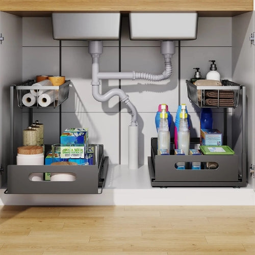 2 Tier Under Sink Drawer Organizer - Arlo – alternate product view 2