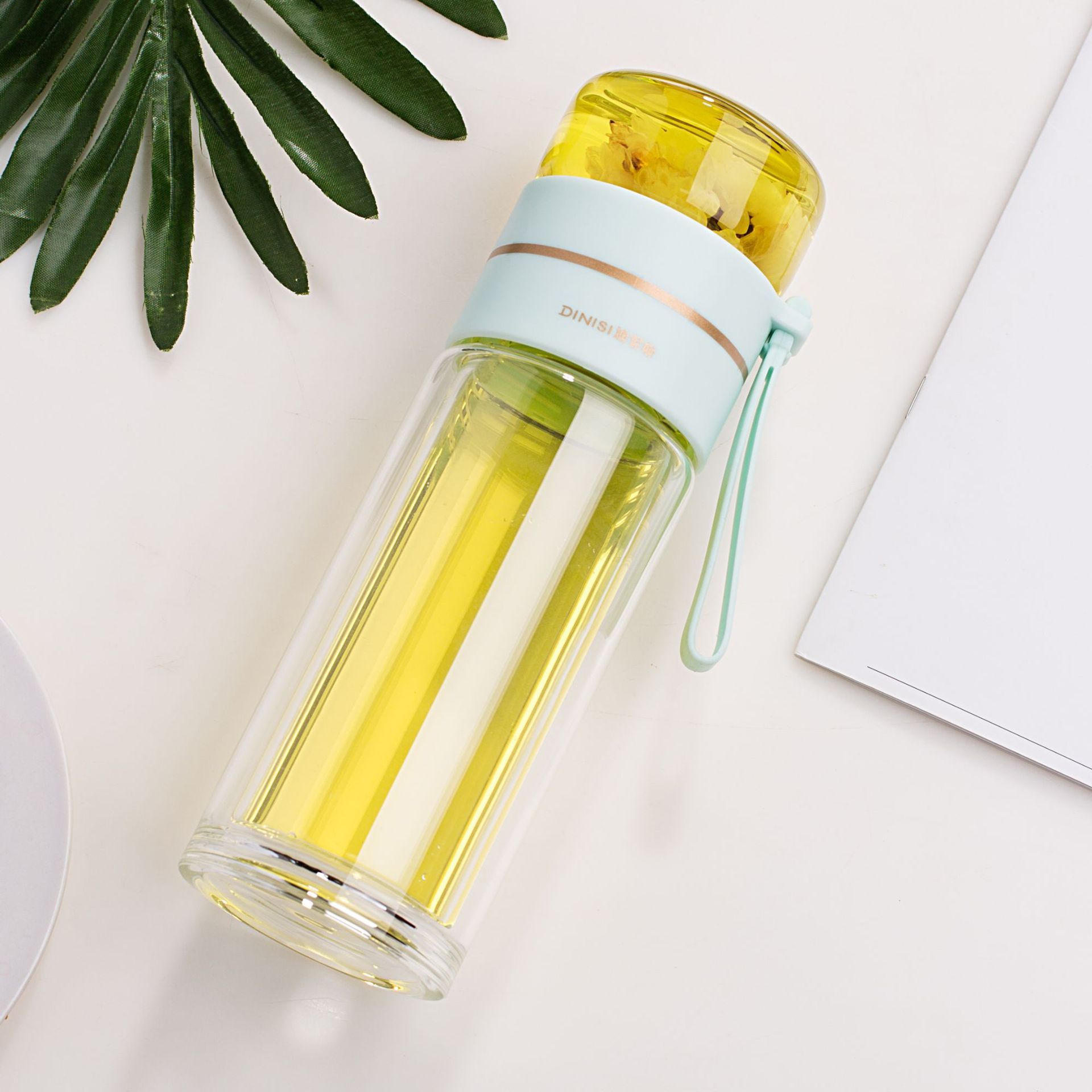 Glass Tea Infuser Water Bottle – Double-Wall Design – alternate product view 7