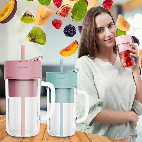 Portable smoothie mixer with battery – fresh drinks in 30 seconds