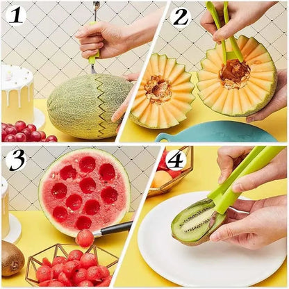 3-in-1 Fruit Slicer – Multipurpose Kitchen Cutting Tool – alternate product view 2