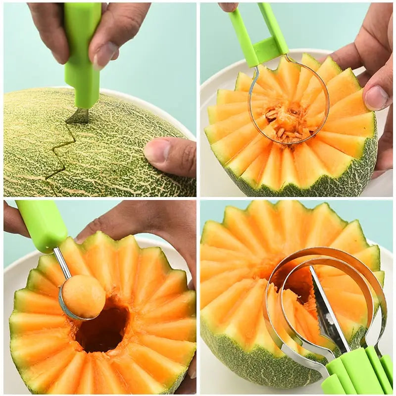 3-in-1 Fruit Slicer – Multipurpose Kitchen Cutting Tool – alternate product view 4