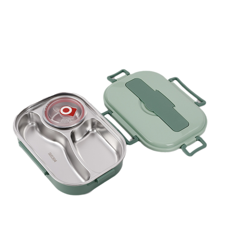 Lunch box stainless steel with 3 or 4 compartments – alternate product view 11