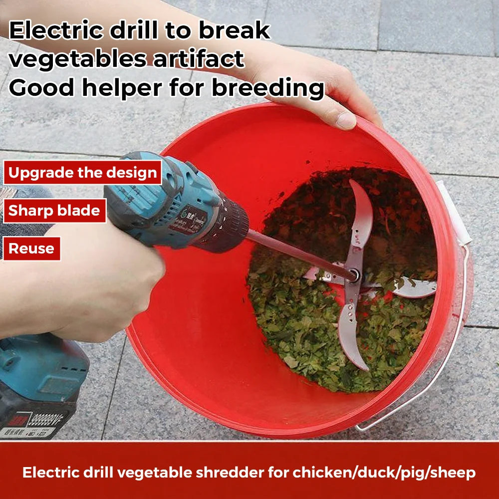 Vegetable chopper stainless steel with 4 blades – alternate product view 5