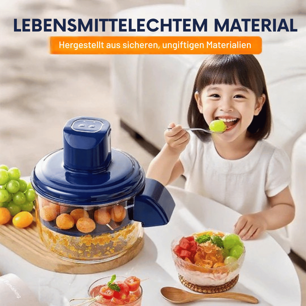 5-Blade Electric Food Chopper – Compact Kitchen Prep – alternate product view 4