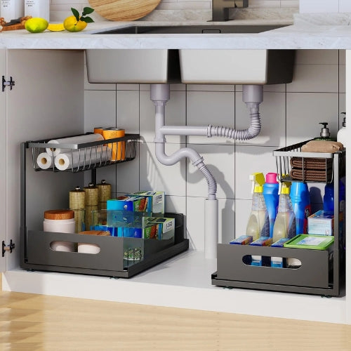 2 Tier Under Sink Drawer Organizer - Arlo – alternate product view 4