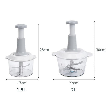 Manual chopper without electricity - stainless steel blades – alternate product view 8