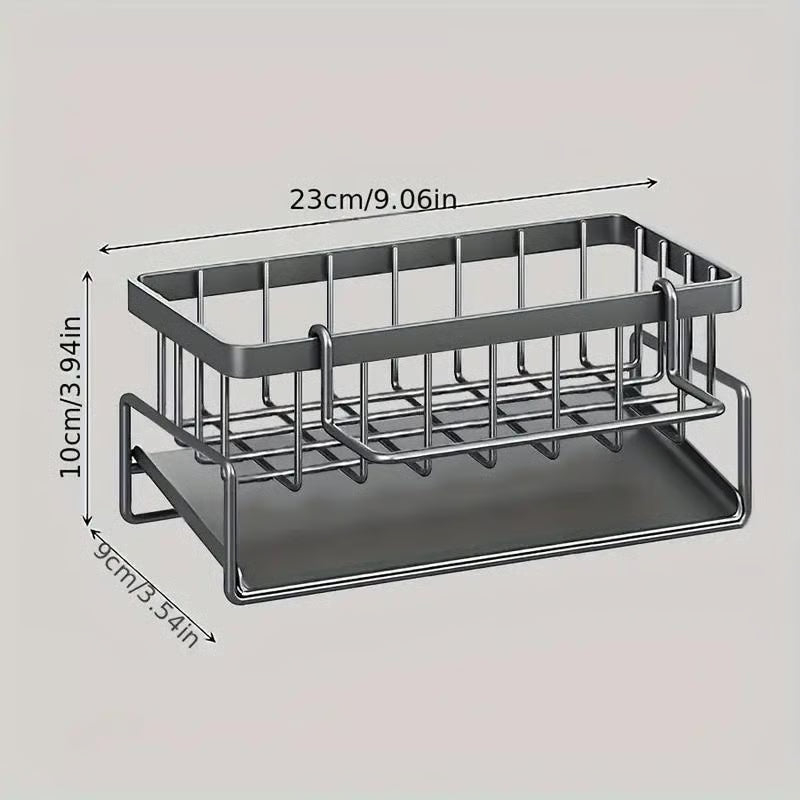 Sink organizer with drip tray and towel rail – alternate product view 7