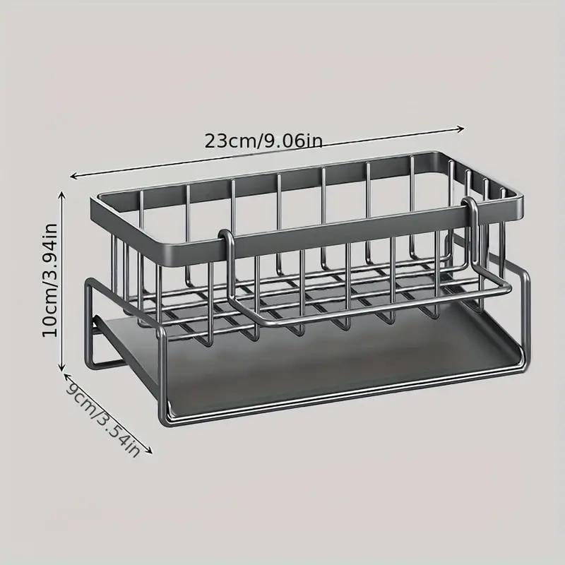 Sink organizer with drip tray and towel rail – alternate product view 3