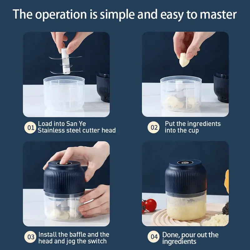 Mini Garlic Chopper — Chops meat, nuts & spices effortlessly – alternate product view 5