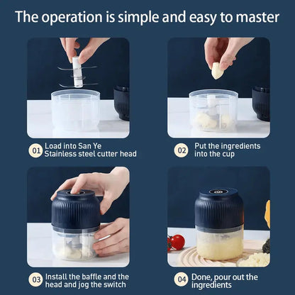 Mini Garlic Chopper — Chops meat, nuts & spices effortlessly – alternate product view 5