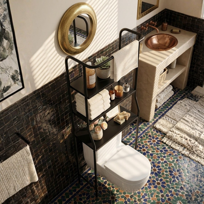 Toilet shelf above toilet with 3 levels – alternate product view 7