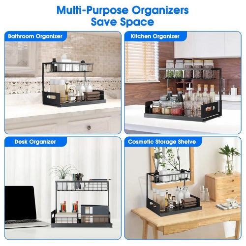 2 Tier Under Sink Drawer Organizer - Arlo – alternate product view 5