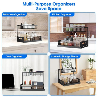 2 Tier Under Sink Drawer Organizer - Arlo – alternate product view 5