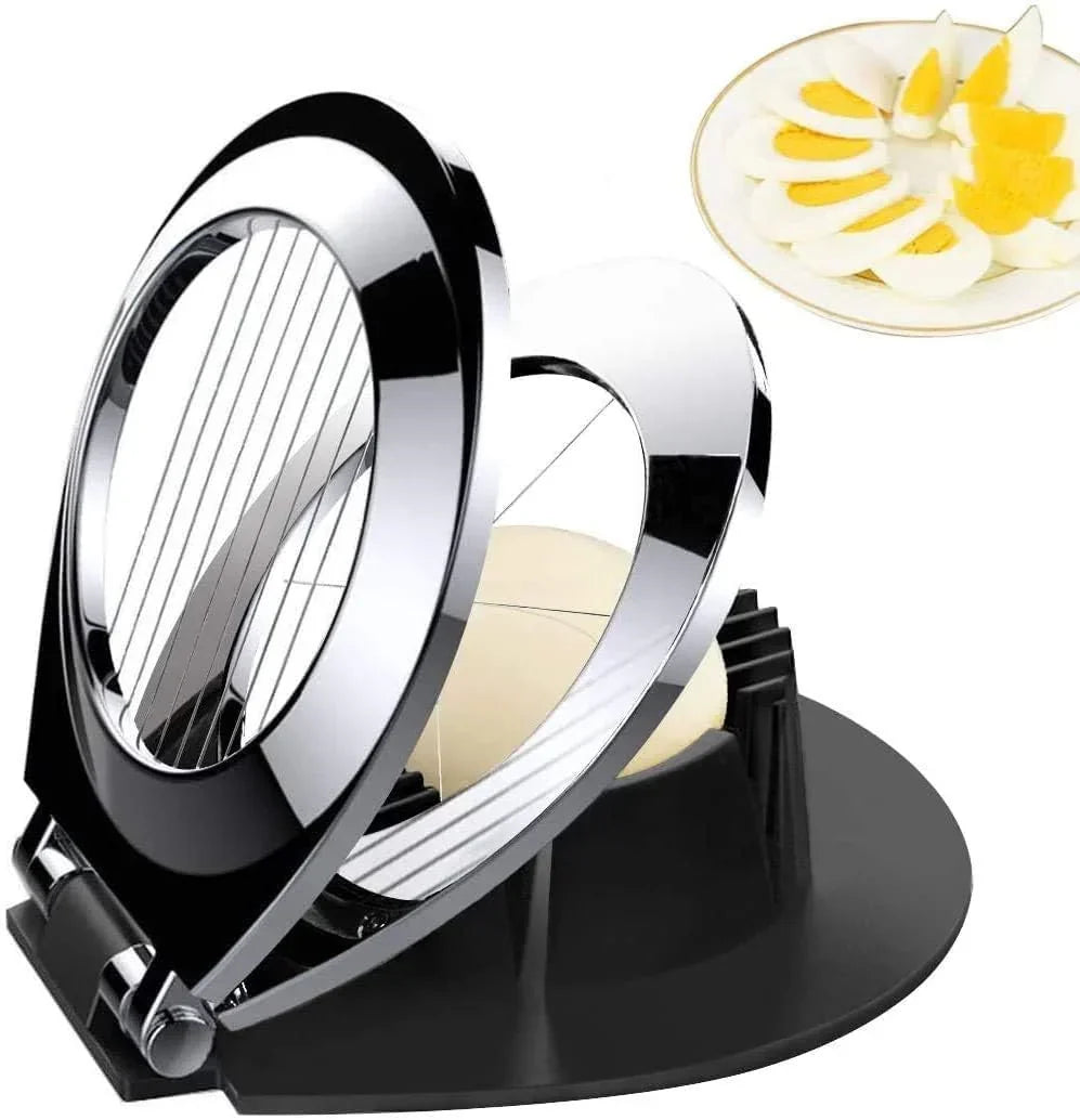 Stainless steel egg divider - slices, wedges & quarters in one – alternate product view 2