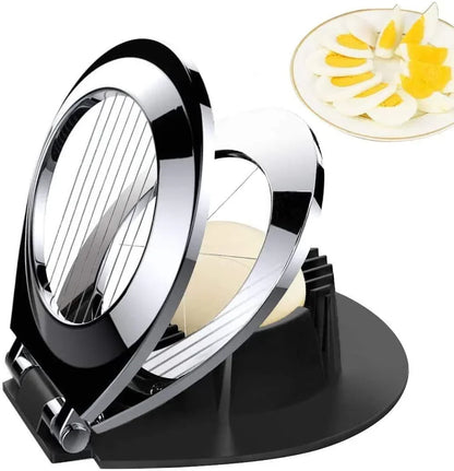 Stainless steel egg divider - slices, wedges & quarters in one – alternate product view 2