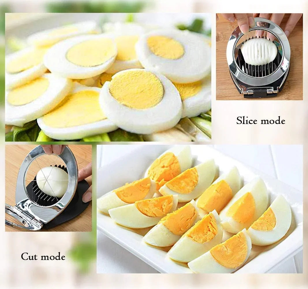 Stainless steel egg divider - slices, wedges & quarters in one – alternate product view 5