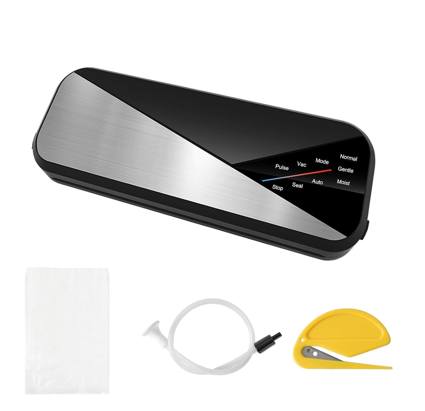 6-in-1 vacuum sealer with 80 kPa suction and 30 cm sealing strip - Fresvyn