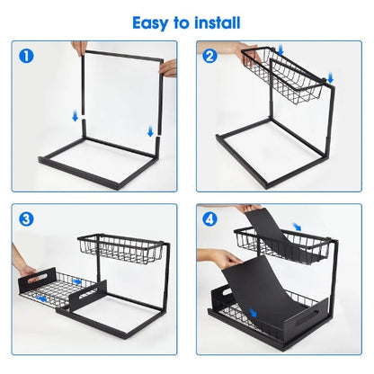 2 Tier Under Sink Drawer Organizer - Arlo – alternate product view 6