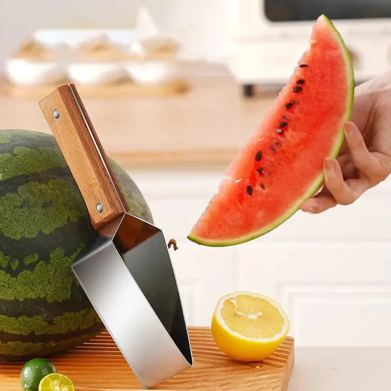 Stainless steel fruit cutter with ergonomic handle – alternate product view 6