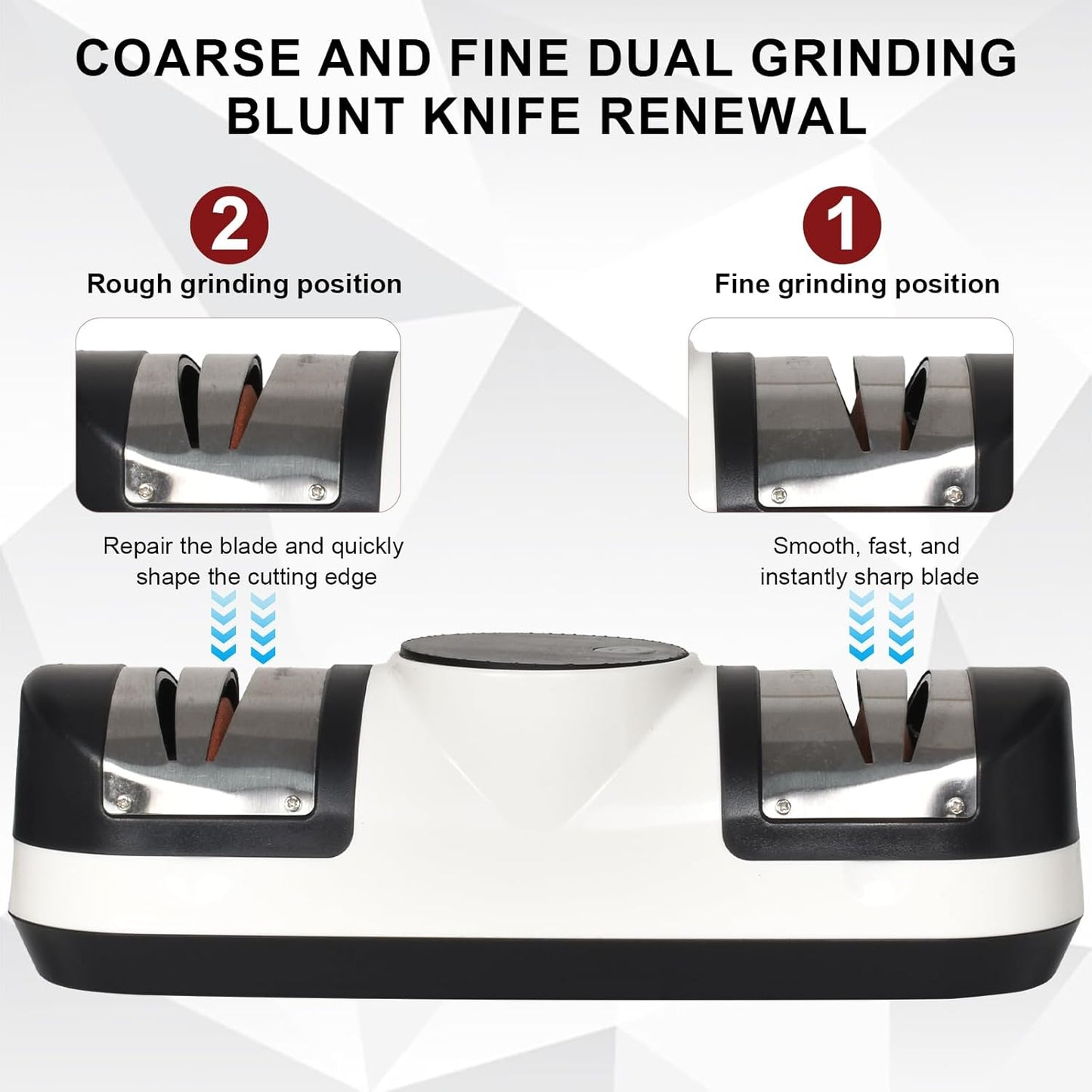 3 Speed Electric Knife Sharpener with LED Display - EdgeMaster – alternate product view 3