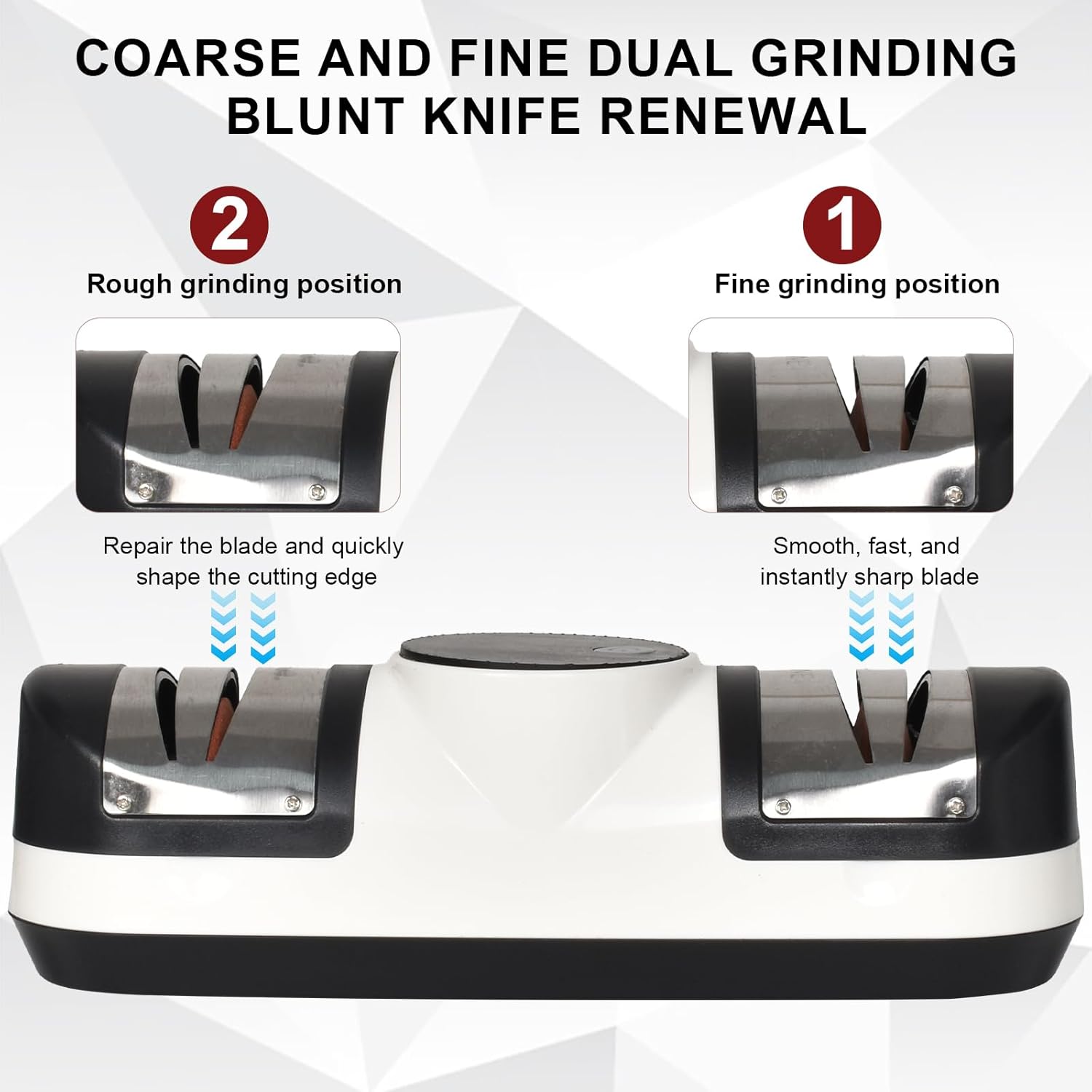 3 Speed Electric Knife Sharpener with LED Display - EdgeMaster – alternate product view 3