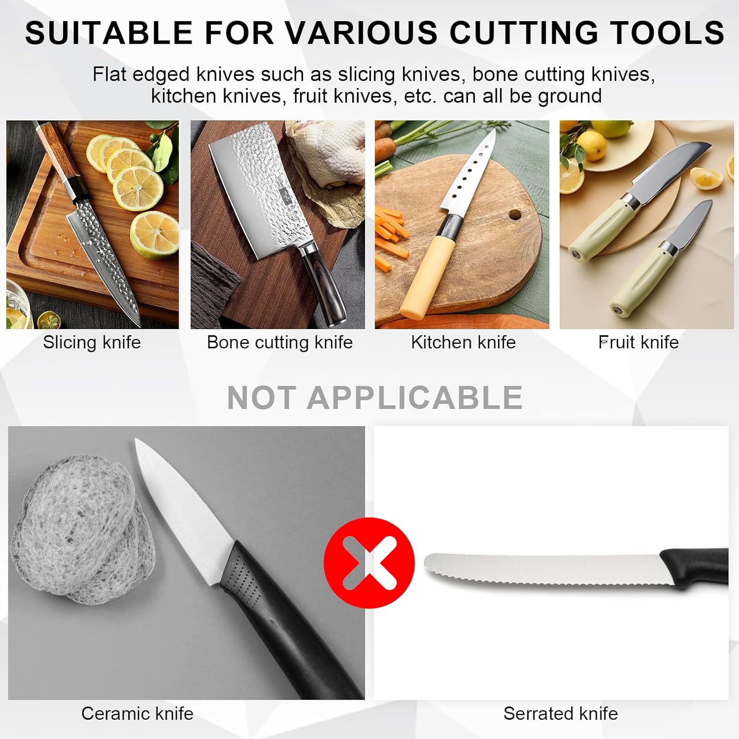 3 Speed Electric Knife Sharpener with LED Display - EdgeMaster – alternate product view 4