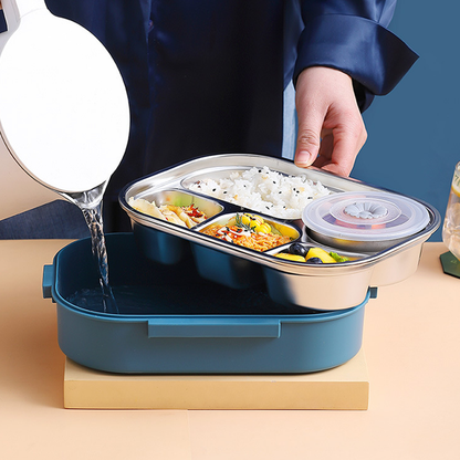 Lunch box stainless steel with 3 or 4 compartments – alternate product view 8