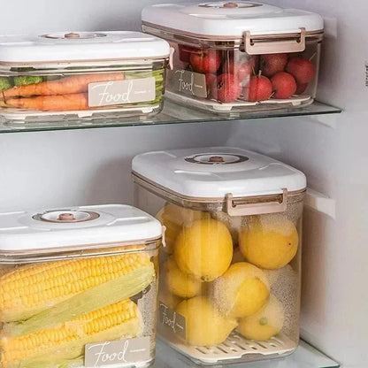 Vacuum food storage container with hand pump – alternate product view 3