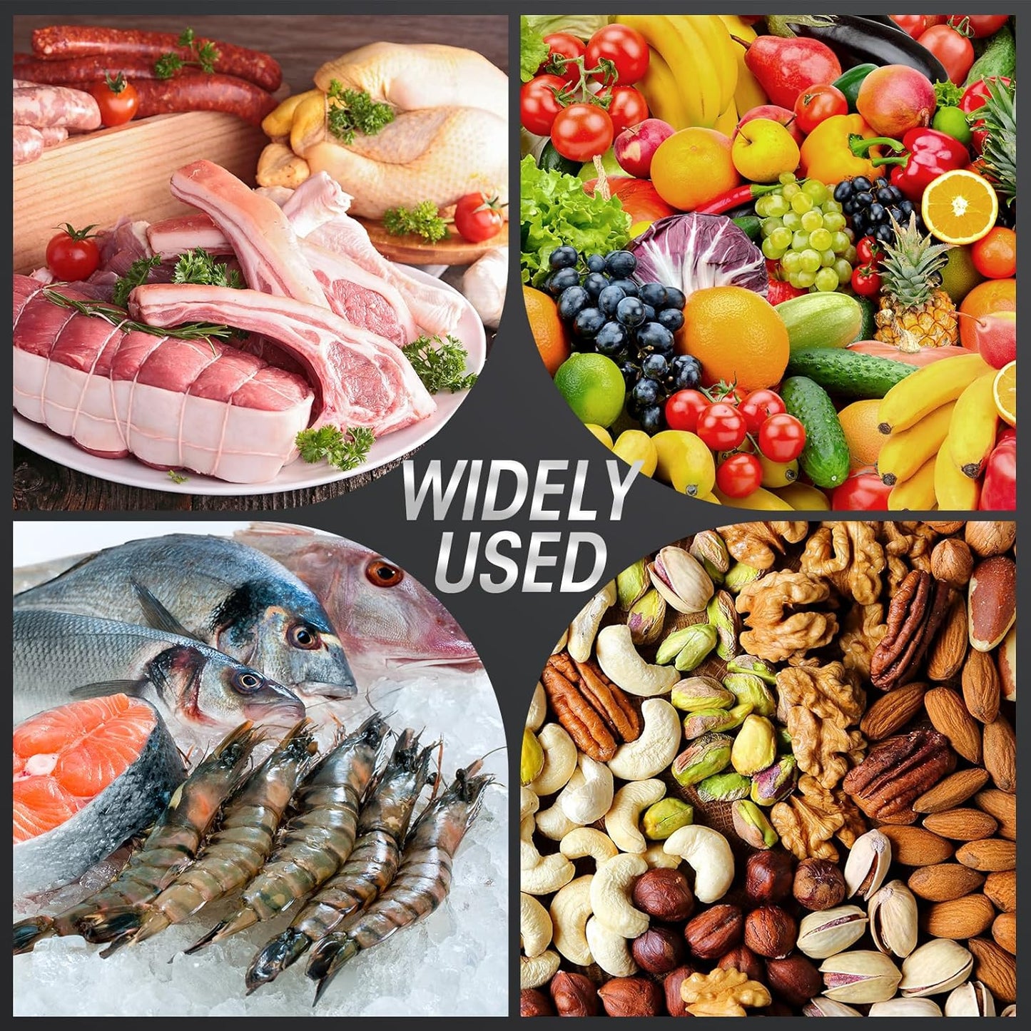 Vacuum sealer with built-in cutting blade - less food waste – alternate product view 2