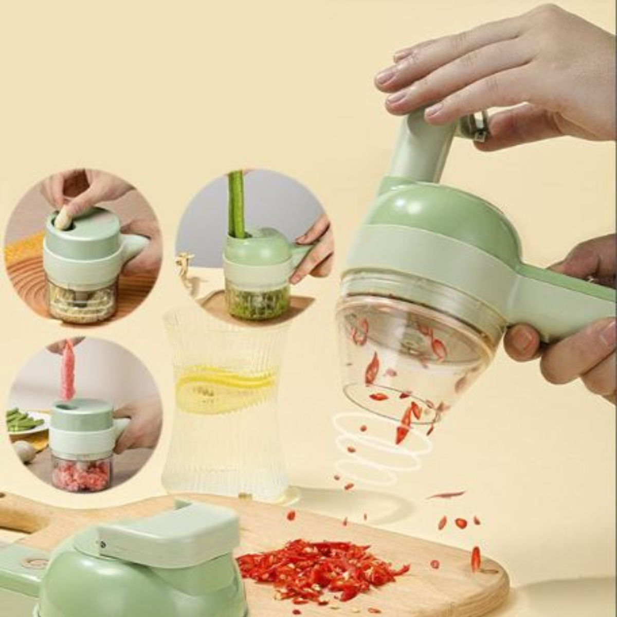 4-in-1 electric chopper with USB charging function – alternate product view 3