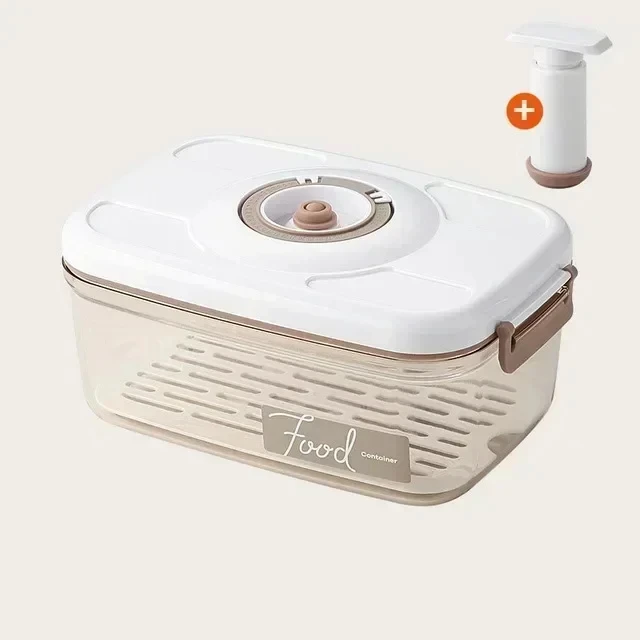 Vacuum food storage container with hand pump – alternate product view 9