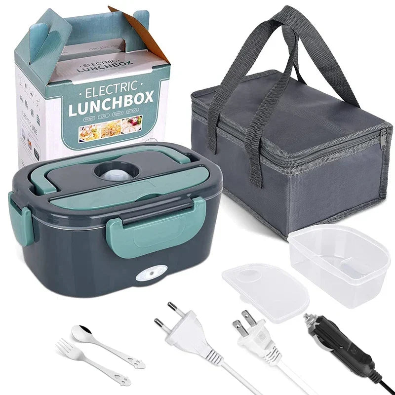 Electric lunch box with heating function - stainless steel – alternate product view 8