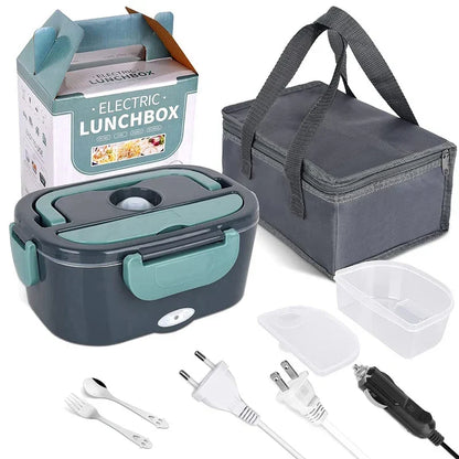 Electric lunch box with heating function - stainless steel – alternate product view 8