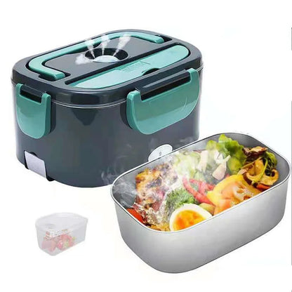 Electric lunch box with heating function - stainless steel – alternate product view 7