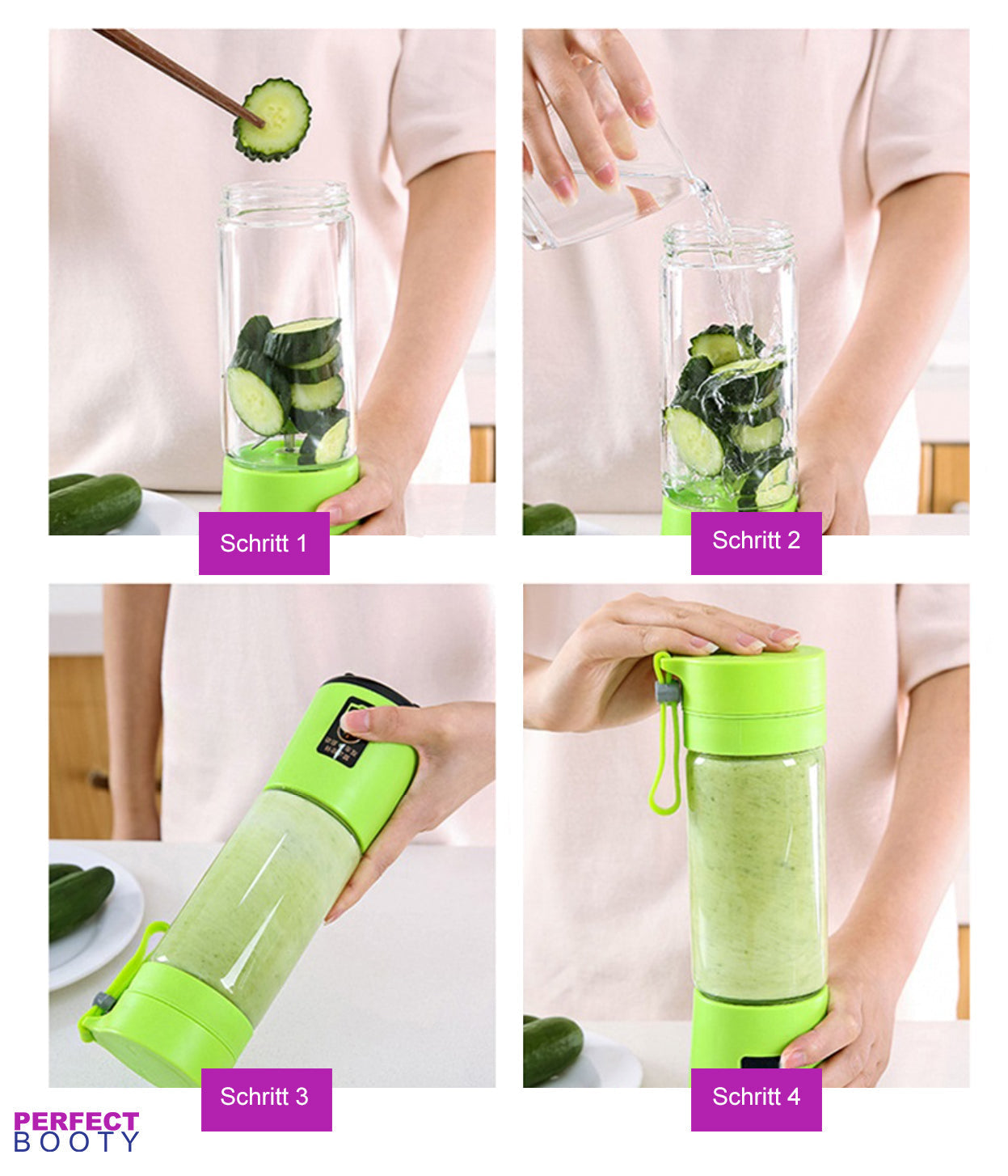 Portable smoothie maker with drinking function - FreshBlend To-Go – alternate product view 4