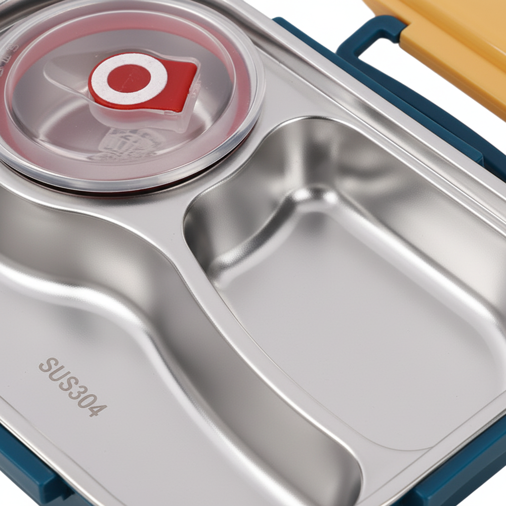 Stainless steel bento lunch box - HeatNook – alternate product view 3