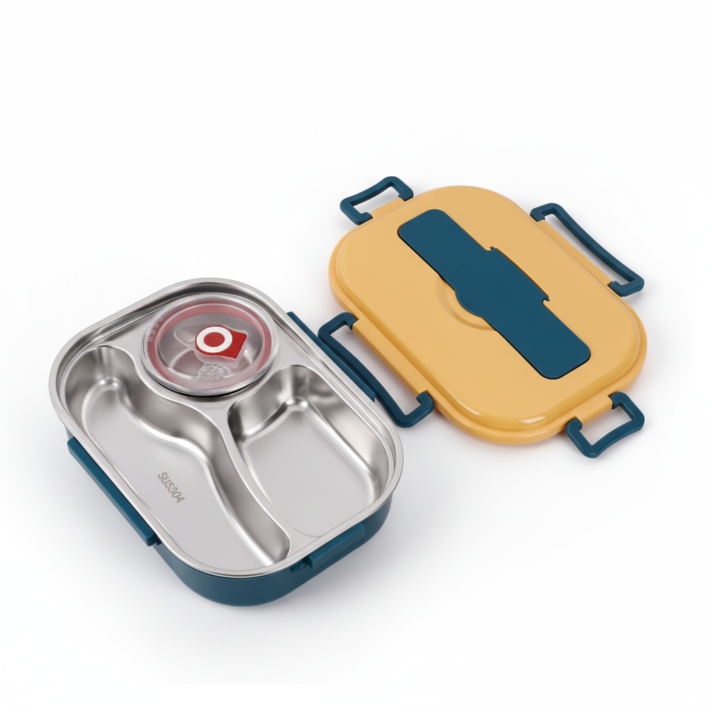 Stainless steel bento lunch box - HeatNook – alternate product view 4