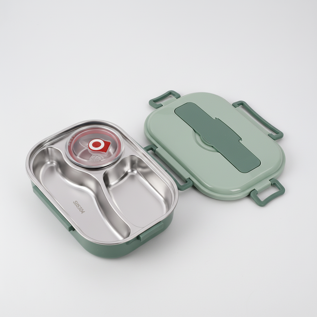 Stainless steel bento lunch box - HeatNook – alternate product view 6