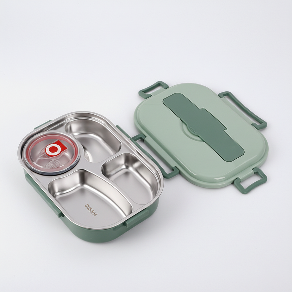 Stainless steel bento lunch box - HeatNook – alternate product view 7