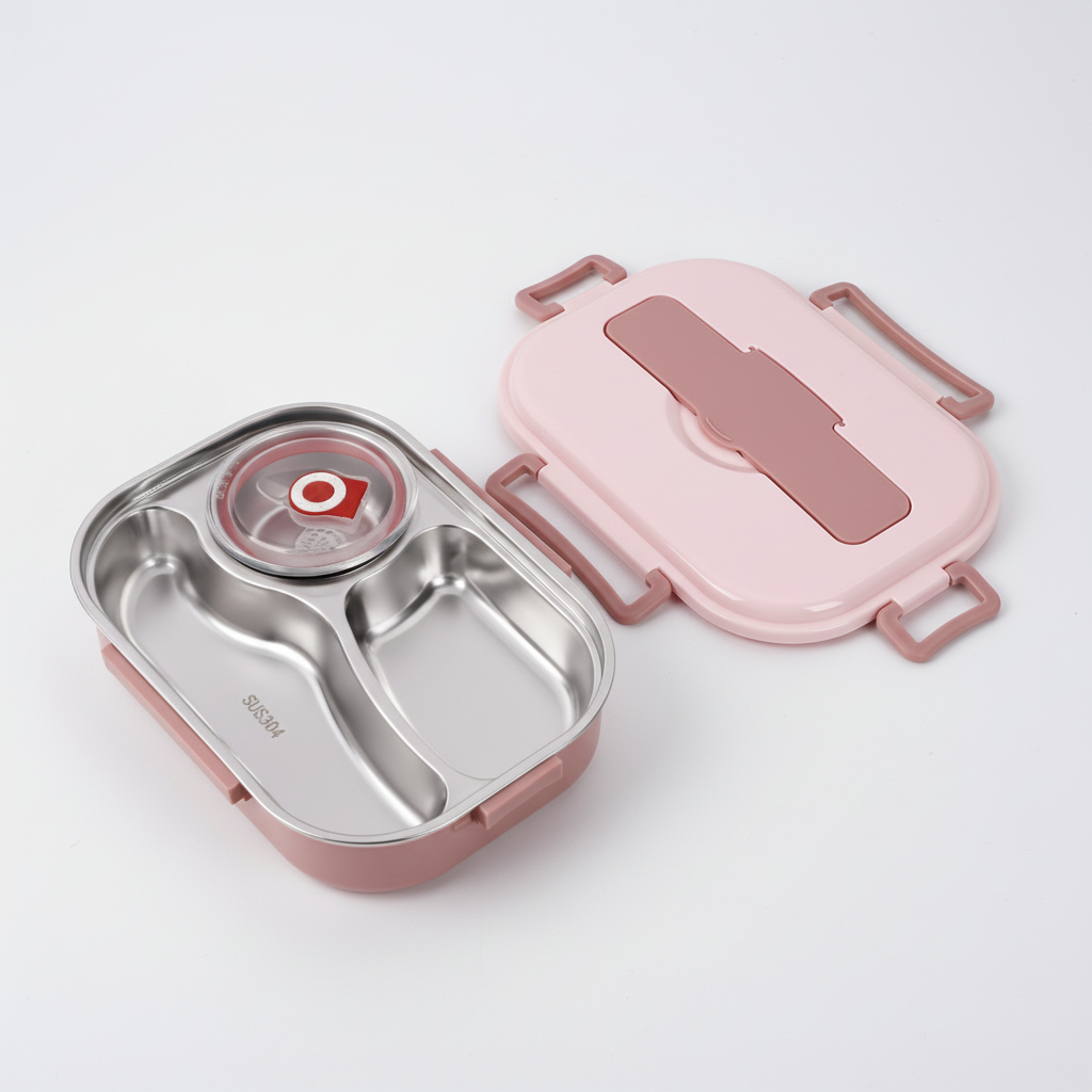 Stainless steel bento lunch box - HeatNook – alternate product view 8