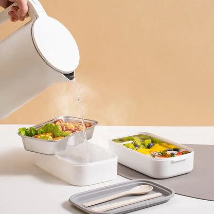 2-Layer Stainless Steel Bento Lunch Box - MealMate – alternate product view 5