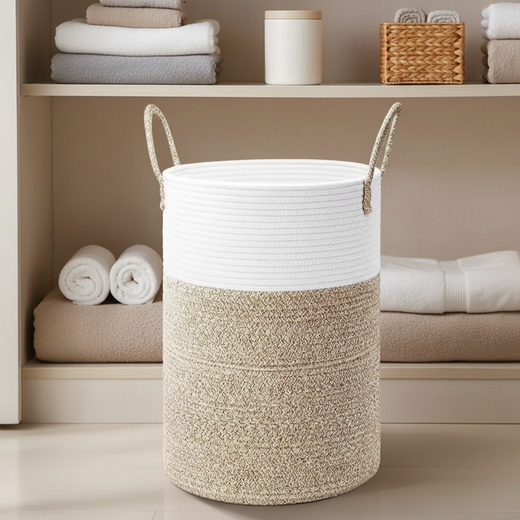 Foldable Round Laundry Basket - TidyLoop