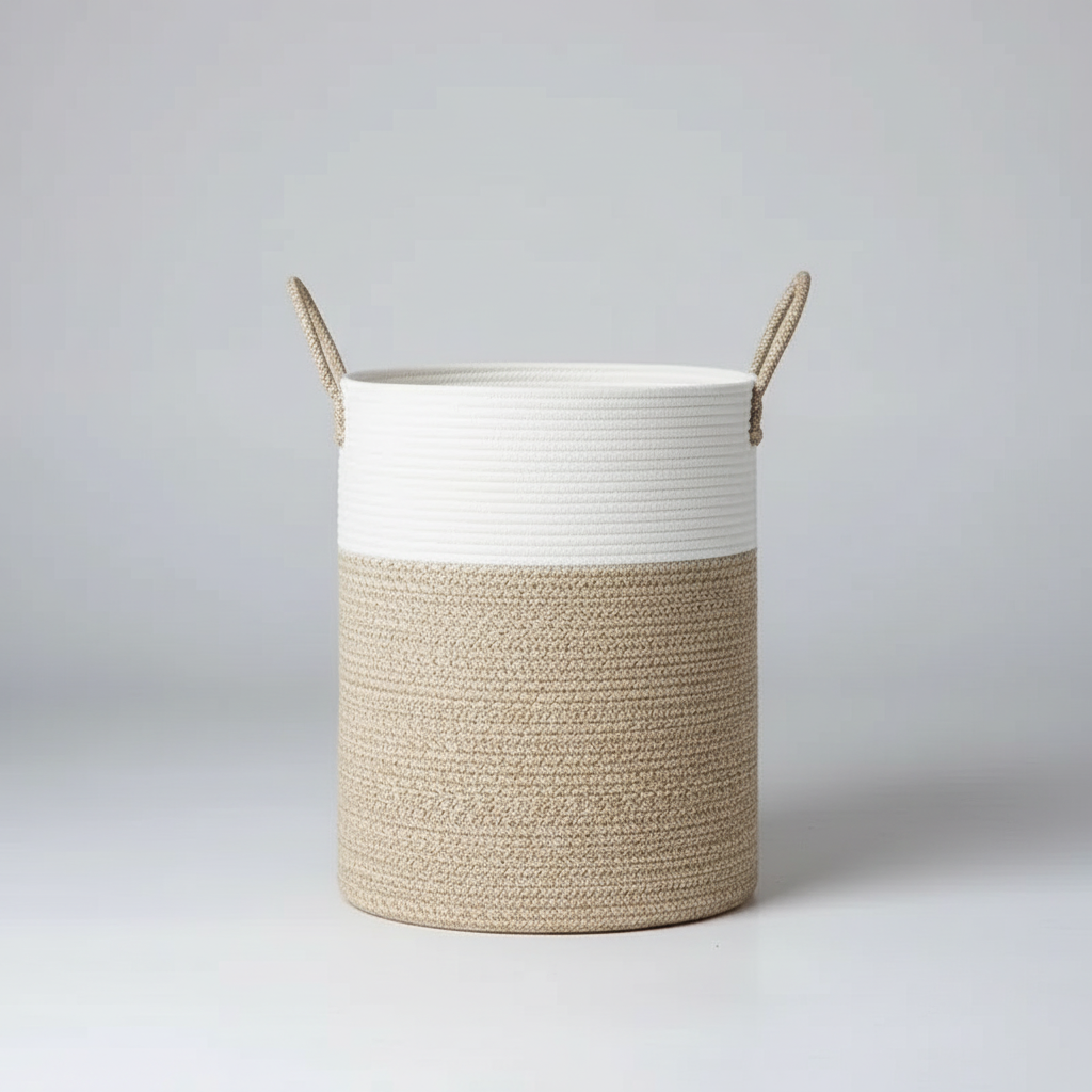 Foldable Round Laundry Basket - TidyLoop – alternate product view 2