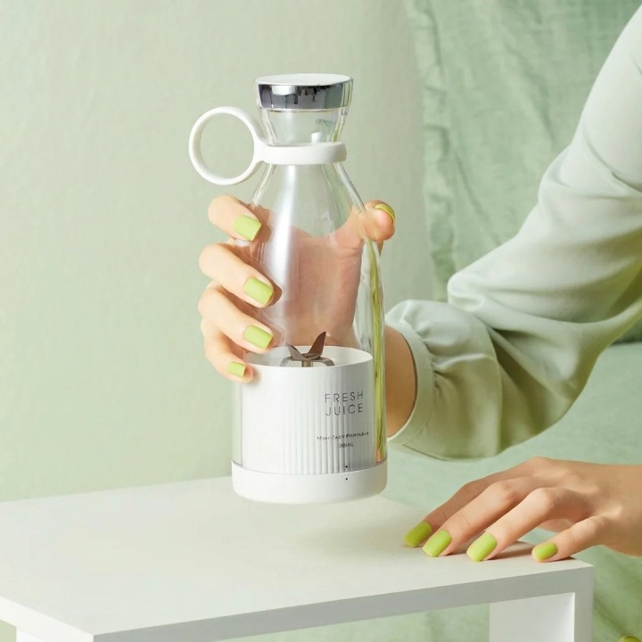 Portable Blender Bottle 420ml - fresh smoothies in seconds, wireless – alternate product view 6